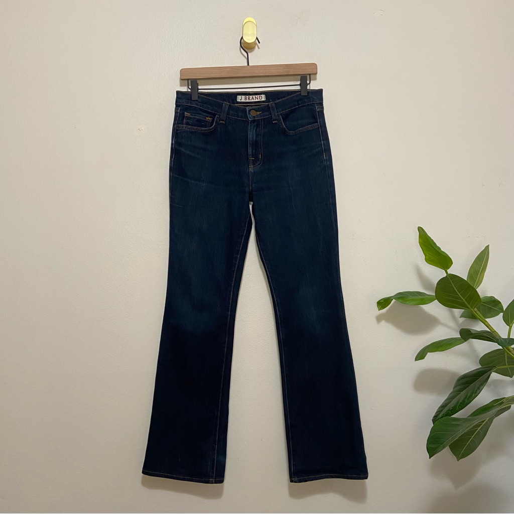 J Brand High Rise Bootcut Dark Wash Jeans
